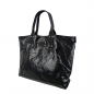 Preview: DAMEN SCHULTERTASCHE SHOPPER IN METALLIC LOOK UND JEANS SHCP631